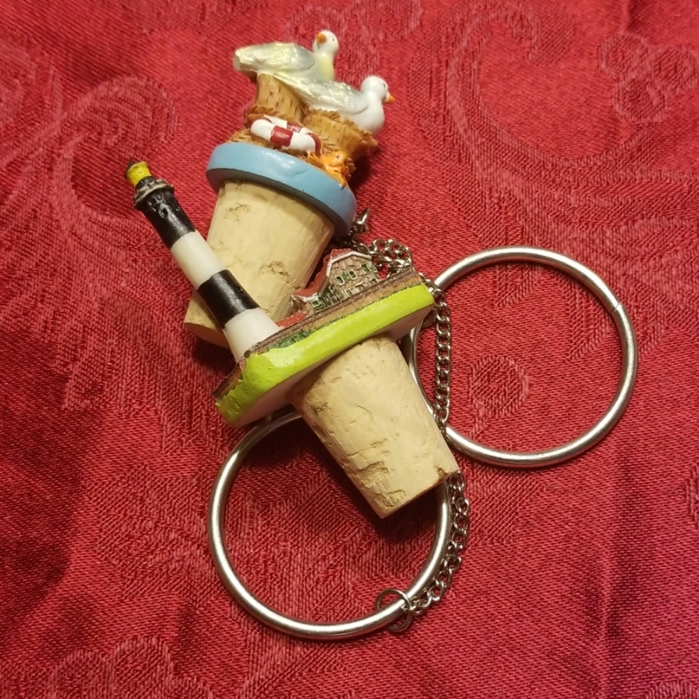 NEW* (2) reusable Wine Corks, nautical